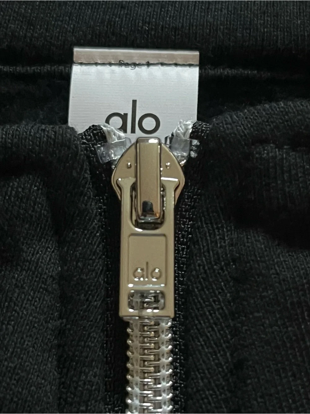 Alo Yoga Accolade 1/4 Zip Pullover Sweatshirt Black Size Small